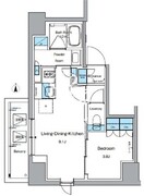 ルフォンプログレ上野御徒町 1401 間取り図