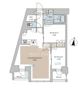ブリリアイスト池尻大橋 412 間取り図
