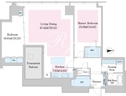 ラ・トゥール新宿ファースト 1903 間取り図