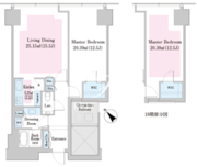 ラ・トゥール新宿ファースト 2208 間取り図