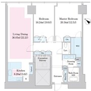 ラ・トゥール新宿ファースト 2406 間取り図
