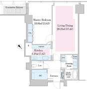 ラ・トゥール新宿ファースト 2601 間取り図