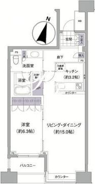 アビティ目黒 706 間取り図