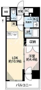 プレール・ドゥーク亀戸6 208 間取り図