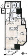 LUNIQ新御徒町1 306 間取り図