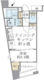 リビオレゾン千代田岩本町ルジェンテ 301 間取り図