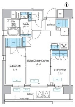 プレディアコート三軒茶屋 201 間取り図