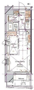 ブランシエスタ浅草蔵前 909 間取り図