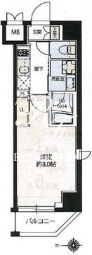 レオーネ新御徒町 303 間取り図