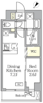 アジールコート三宿テラス 306 間取り図