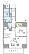 ラペルラ四谷 201 間取り図