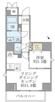 ラペルラ四谷 201 間取り図