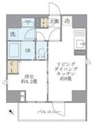 ラペルラ四谷 202 間取り図