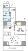 ラペルラ四谷 301 間取り図