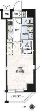 レオーネ新御徒町 903 間取り図