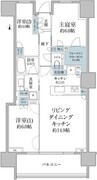 パークシティ高田馬場 9階68.34㎡ 間取り図 ?>
