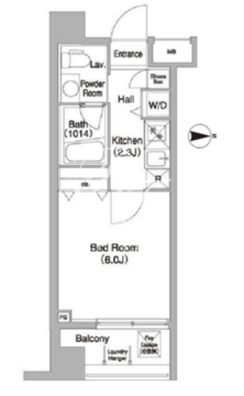 コンフォリア本所吾妻橋 404 間取り図