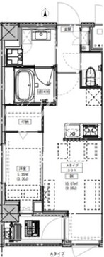 ルミーク北千住 301 間取り図