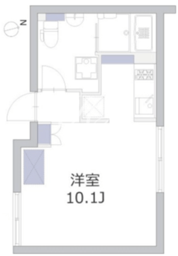 アレーロ大岡山 201 間取り図