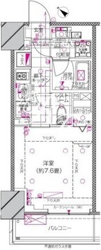 ピアース赤坂 502 間取り図