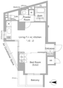 コンフォリア文京春日 1001 間取り図