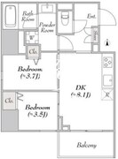 ルミーク文京湯島 304 間取り図