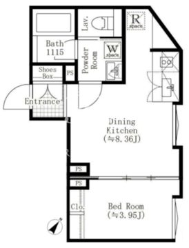 エディット西池袋 403 間取り図
