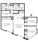エディット西池袋 302 間取り図