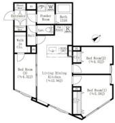 エディット西池袋 102 間取り図