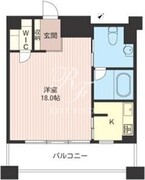レジデンスシャルマン月島 1018 間取り図