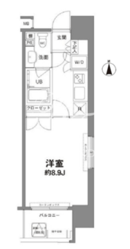 コンフォリア新宿御苑1 704 間取り図