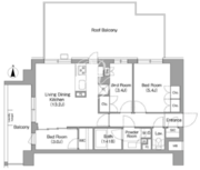 コンフォリア・リヴ大森西 605 間取り図