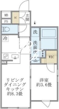 コンポジット目黒鷹番 201 間取り図