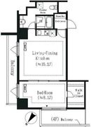 エルスタンザ白金 409 間取り図