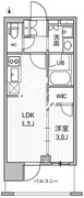 シーズンフラッツ新御徒町イースト 502 間取り図