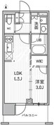 シーズンフラッツ新御徒町イースト 902 間取り図