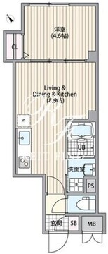 エルファーロ恵比寿 402 間取り図