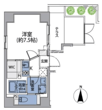 ルネサンスコート錦糸町 101 間取り図