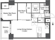 コンフォリア日暮里 507 間取り図