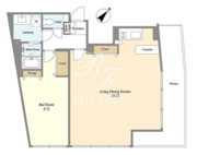 ザ・コンタ旗の台 402 間取り図