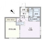 グローリオシェルト志村坂上 406 間取り図