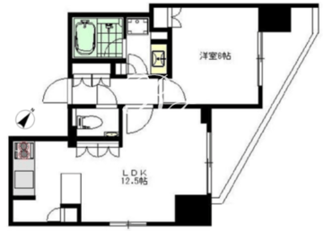 グランスイート麻布六本木 604 間取り図