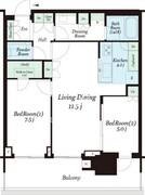 晴海フラッグ SUN-T-304 間取り図