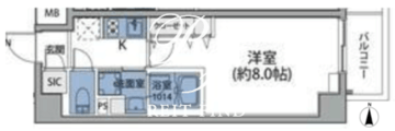 ルネサンスコート錦糸町 703 間取り図