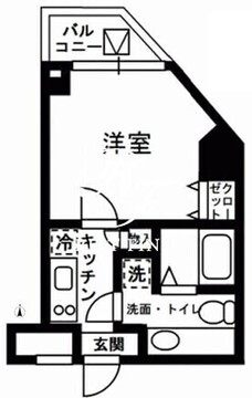 レジディア中野 701 間取り図