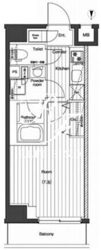 プレミアムキューブG北新宿 301 間取り図