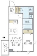 ラペルラ中野 104 間取り図
