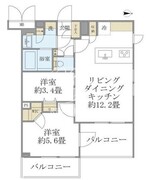 ラペルラ中野 401 間取り図