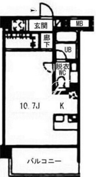 ヴォアラクテ西早稲田 302 間取り図