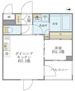 ラペルラ中野 207 間取り図